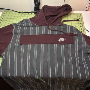 Custom Nike sweatshirt. Made from combining a hoody and t shirt.